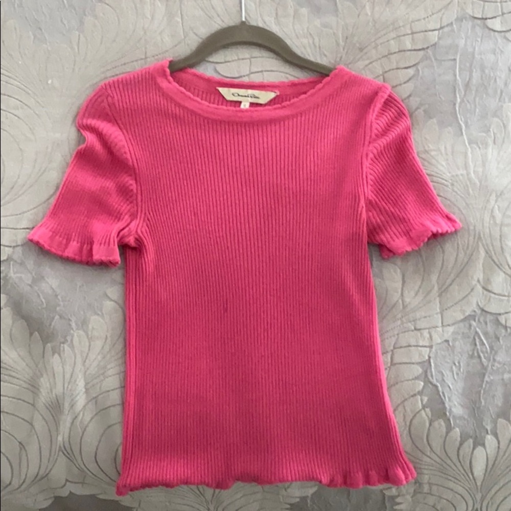 Oscar de la Renta short sleeve sweater